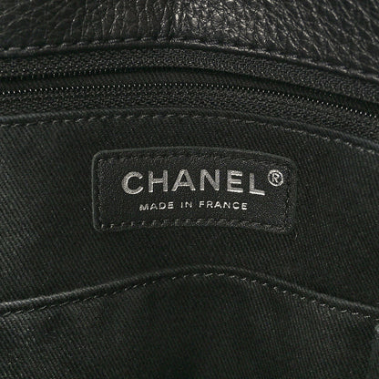 Chanel Calfskin Quilted Shopping Tote Black 7 of 11