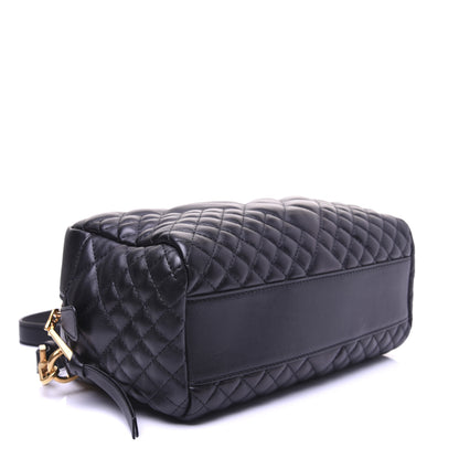 Versace Nappa Quilted Icon Bowler Bag Black 4 of 14
