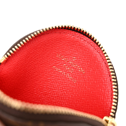 Louis Vuitton Monogram 2016 Christmas Animation Round Coin Purse Rouge 6 of 7
