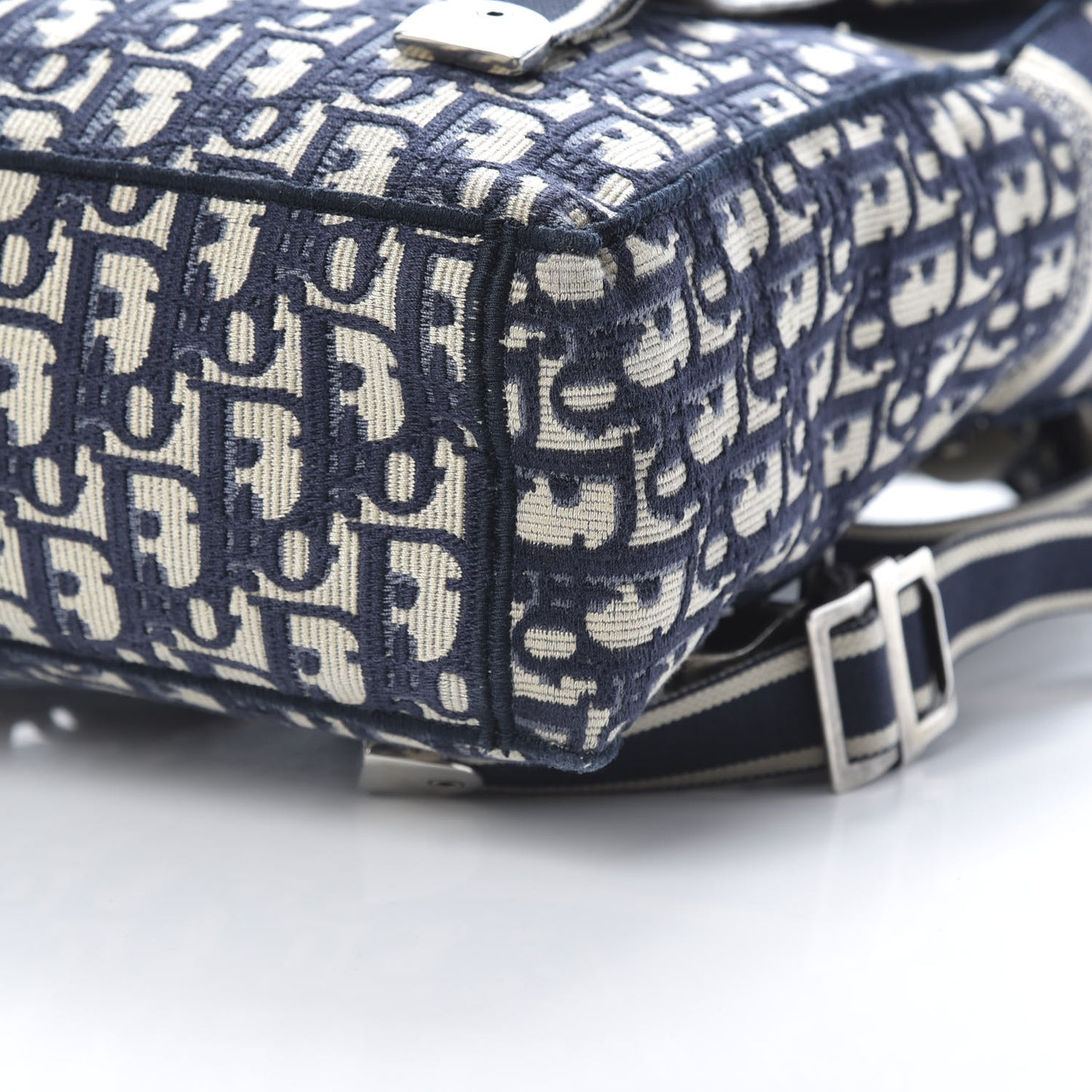 Oblique Backpack Blue White