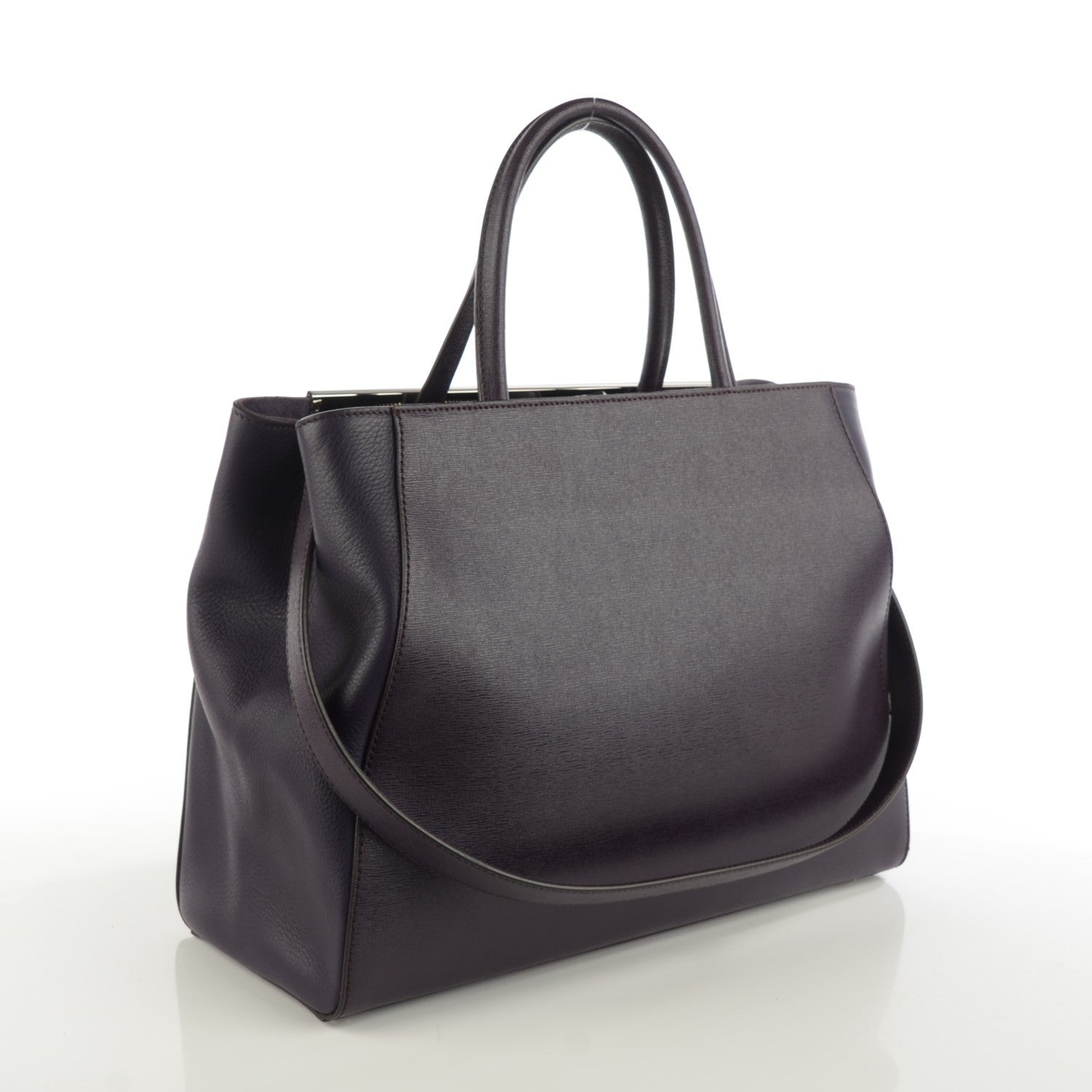 Fendi Vitello Elite Regular 2Jours Tote Ametista 3 of 8
