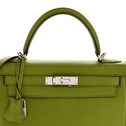 Hermes Taurillon Clemence Kelly Retourne 28 Vert Anis 8 of 14