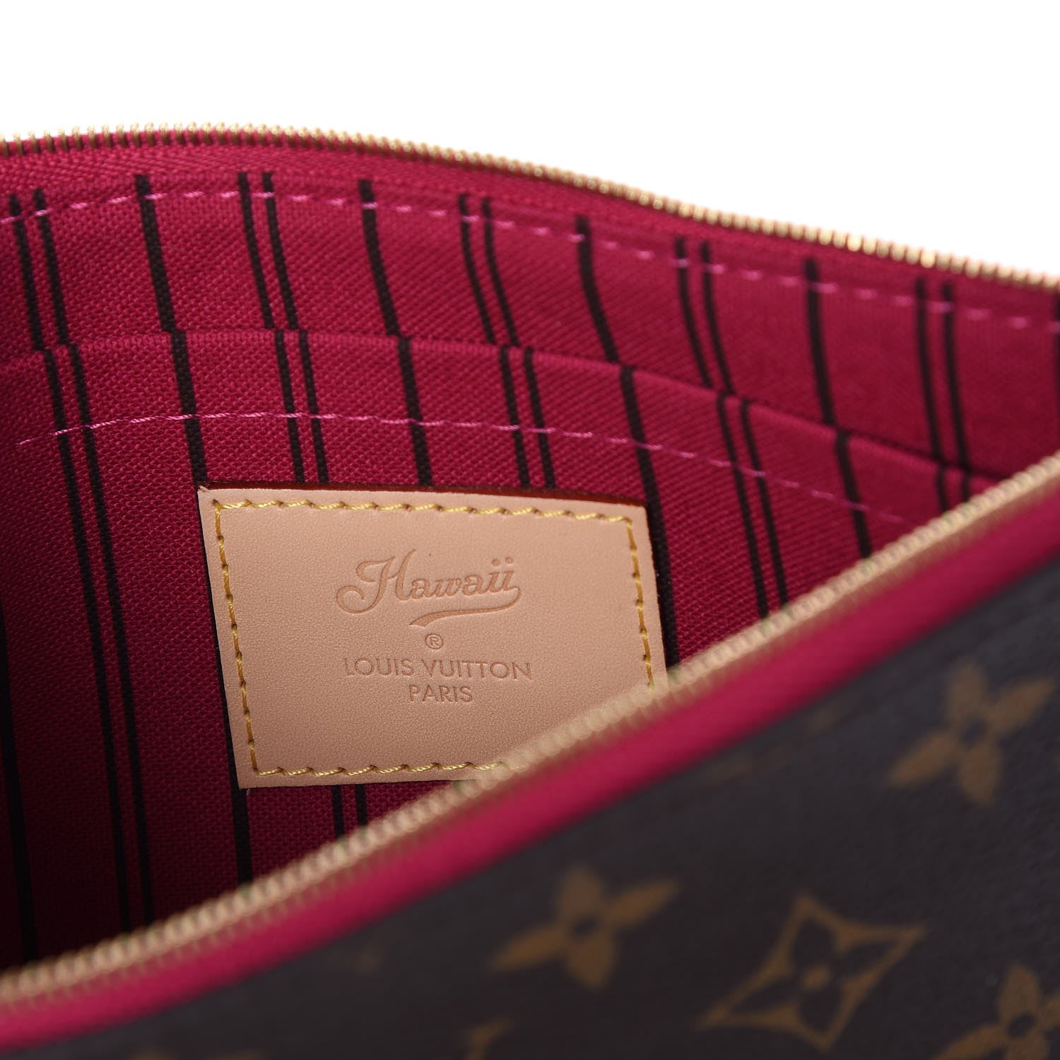 Louis Vuitton Monogram Neverfull MM GM Pochette Pivoine 6 of 8
