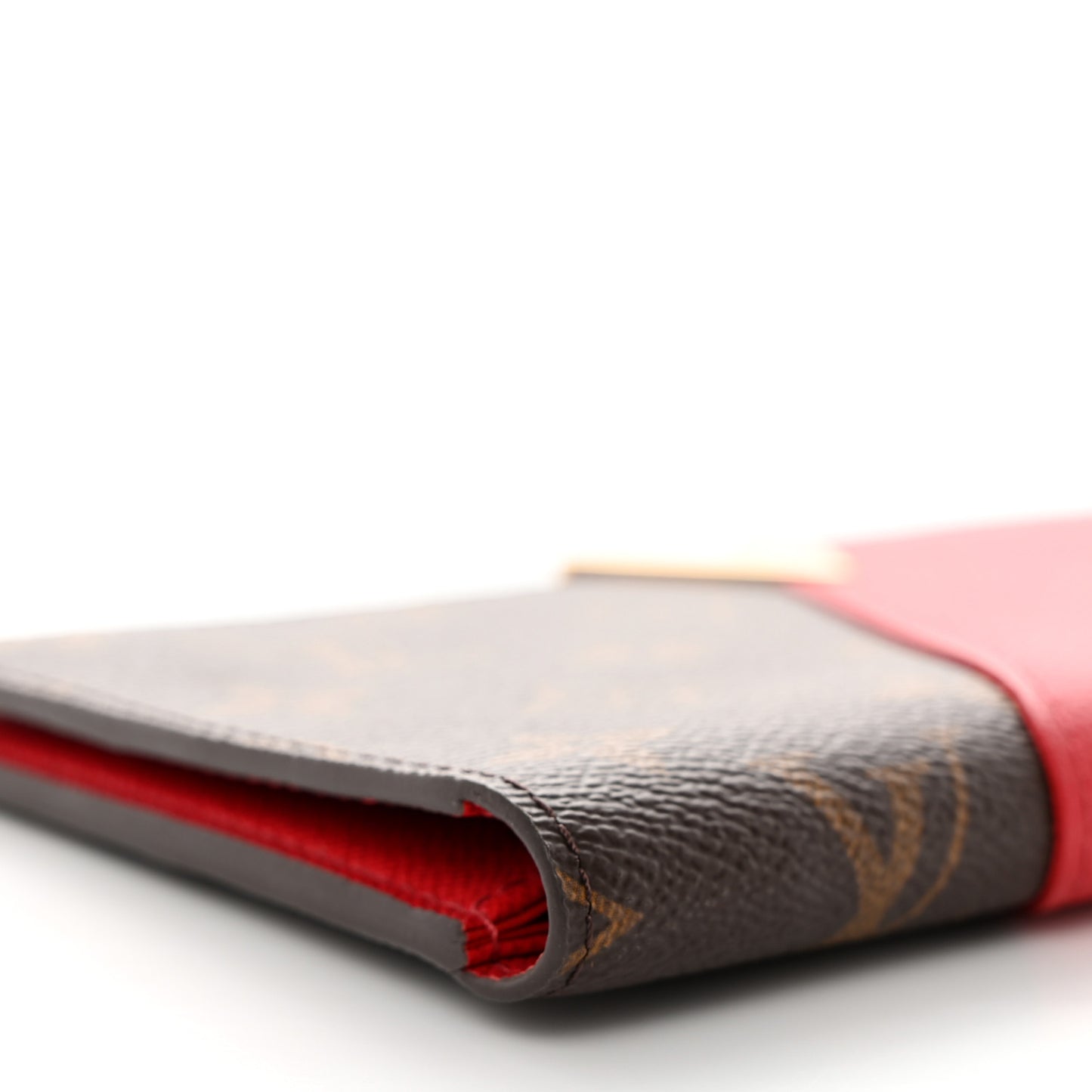 Monogram Calfskin Kimono Wallet Cherry