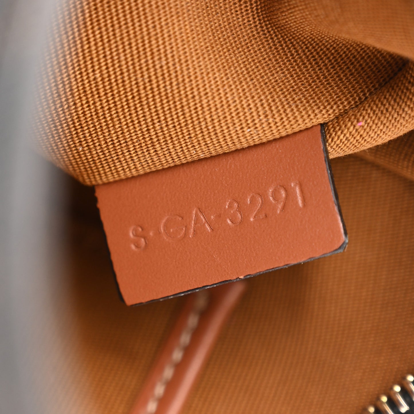 Triomphe Canvas Calfskin Ava Shoulder Bag Tan