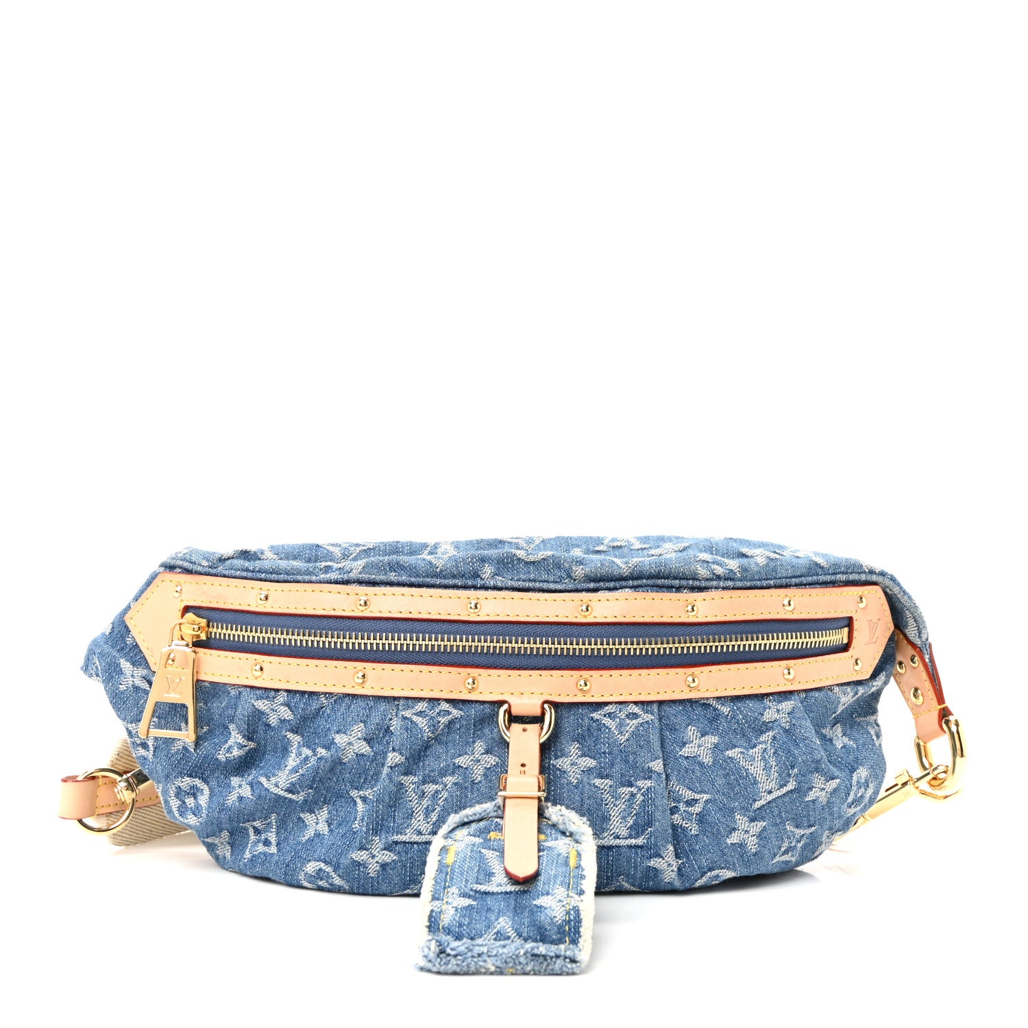 Louis Vuitton Monogram Denim High Rise Bumbag Blue 1 of 9