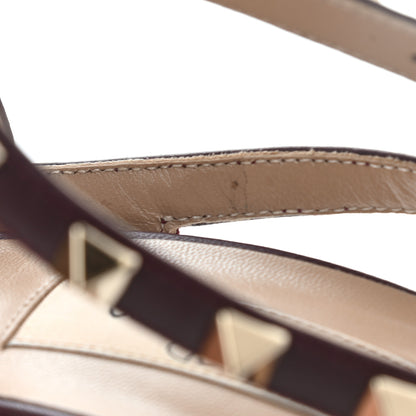 Valentino Garavani Velvet Rockstud Ankle Strap 100mm Pumps 38.5 Rubin 10 of 10