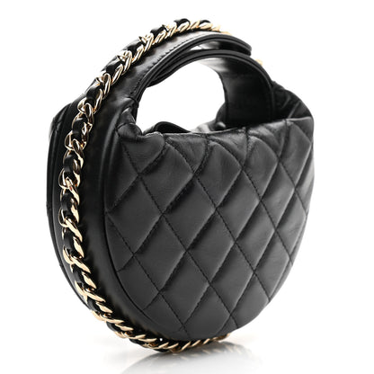 Chanel Quilted Chain Around Pouch Black 3 of 9