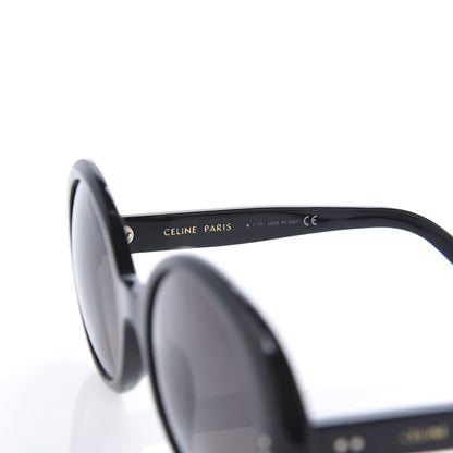 Celine Acetate Polarized Oval Sunglasses CL 40065I Black 6 of 7