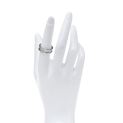 Tiffany 18K White Gold Open Atlas Ring 56 7.5 2 of 5