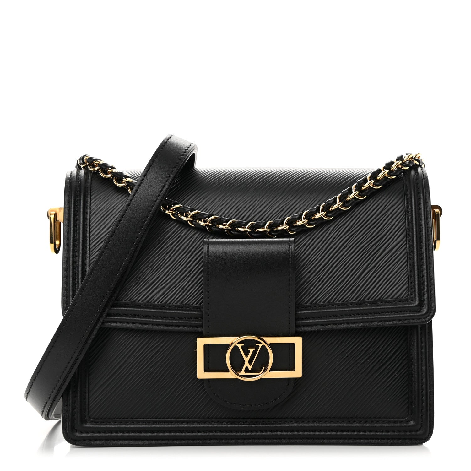 Louis Vuitton Epi Dauphine MM Black 1 of 12