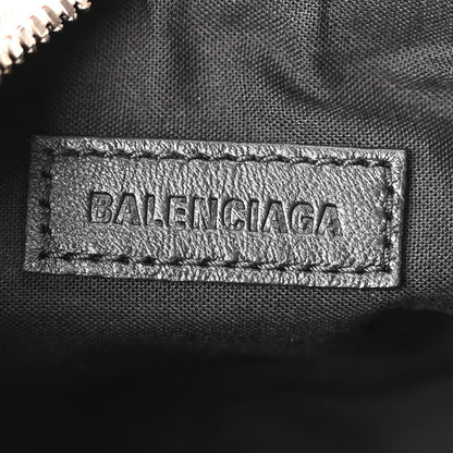 Balenciaga Agneau Arena Lunar New Year Graffiti Logo Le Cagole Shoulder Bag XS Optic White 7 of 12