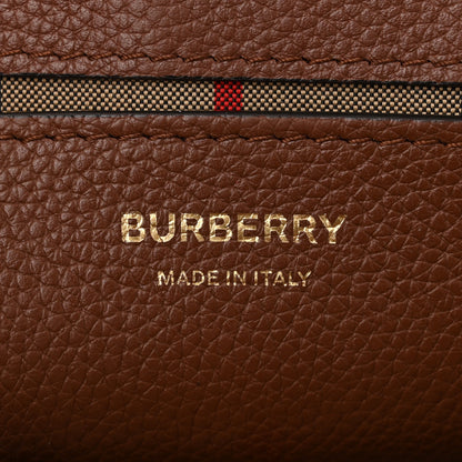 Burberry Grainy Calfskin Vintage Check Note Crossbody Bag Malt Brown 6 of 10