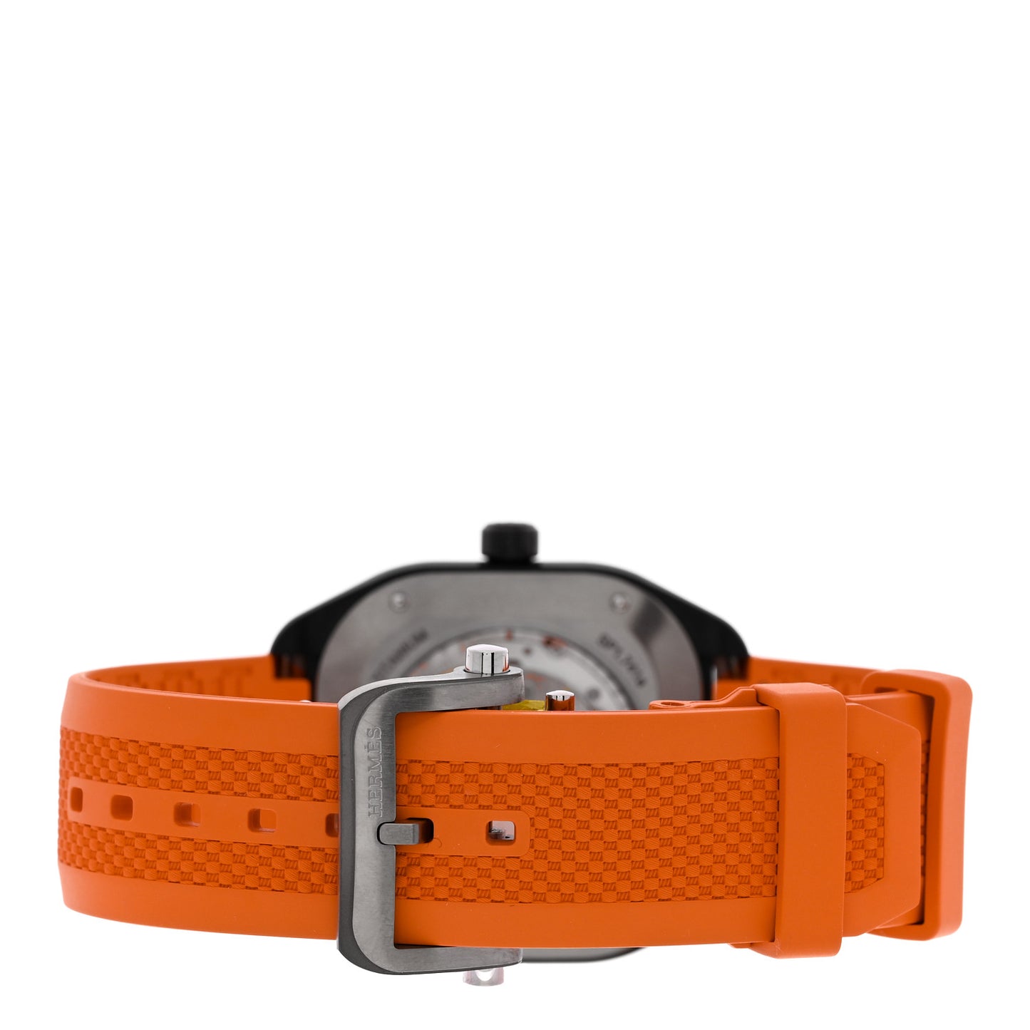 DLC Coated Titanium Rubber 39mm H08 Automatic Watch Orange