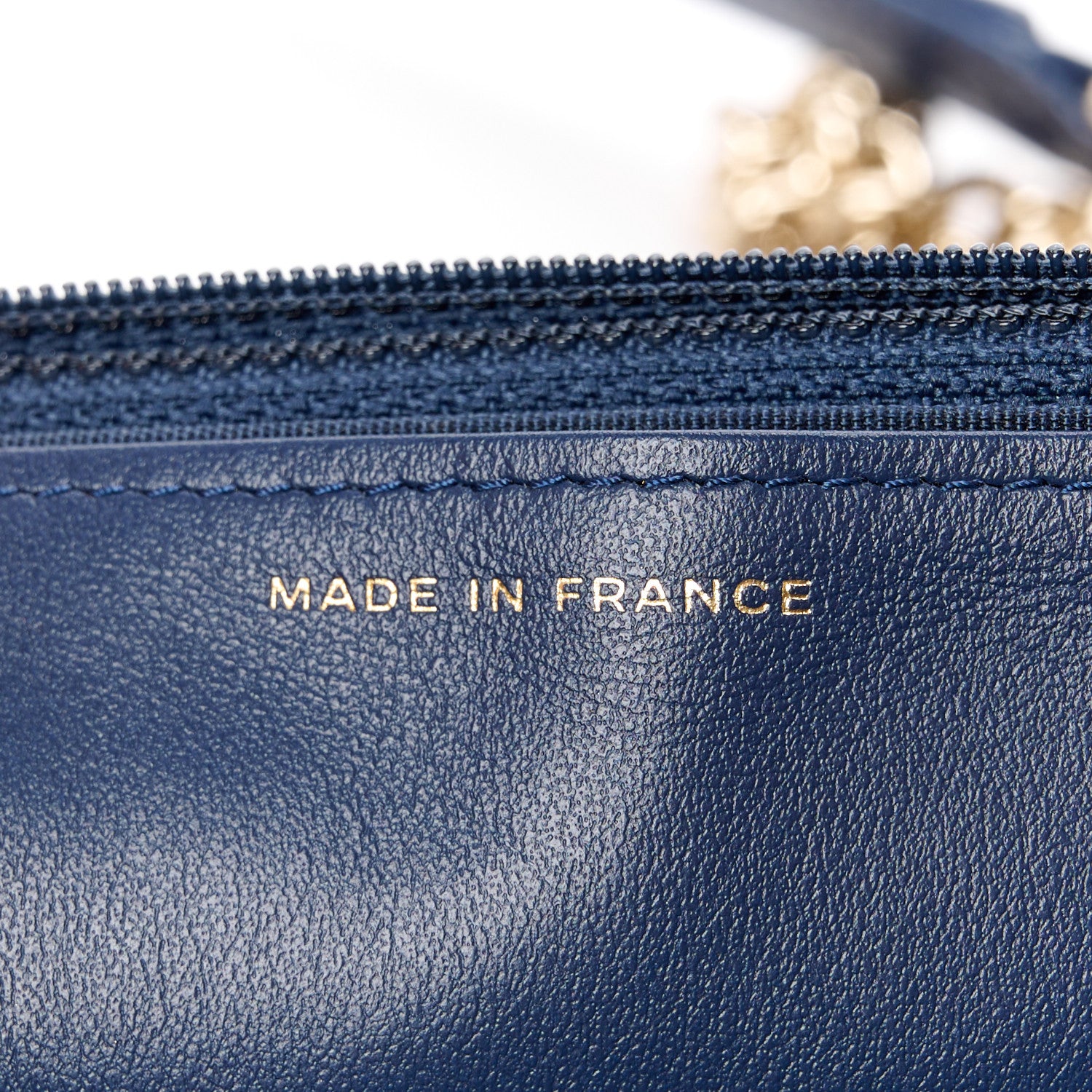 Chanel Caviar Quilted Boy Wallet On Chain WOC Navy 7 of 12