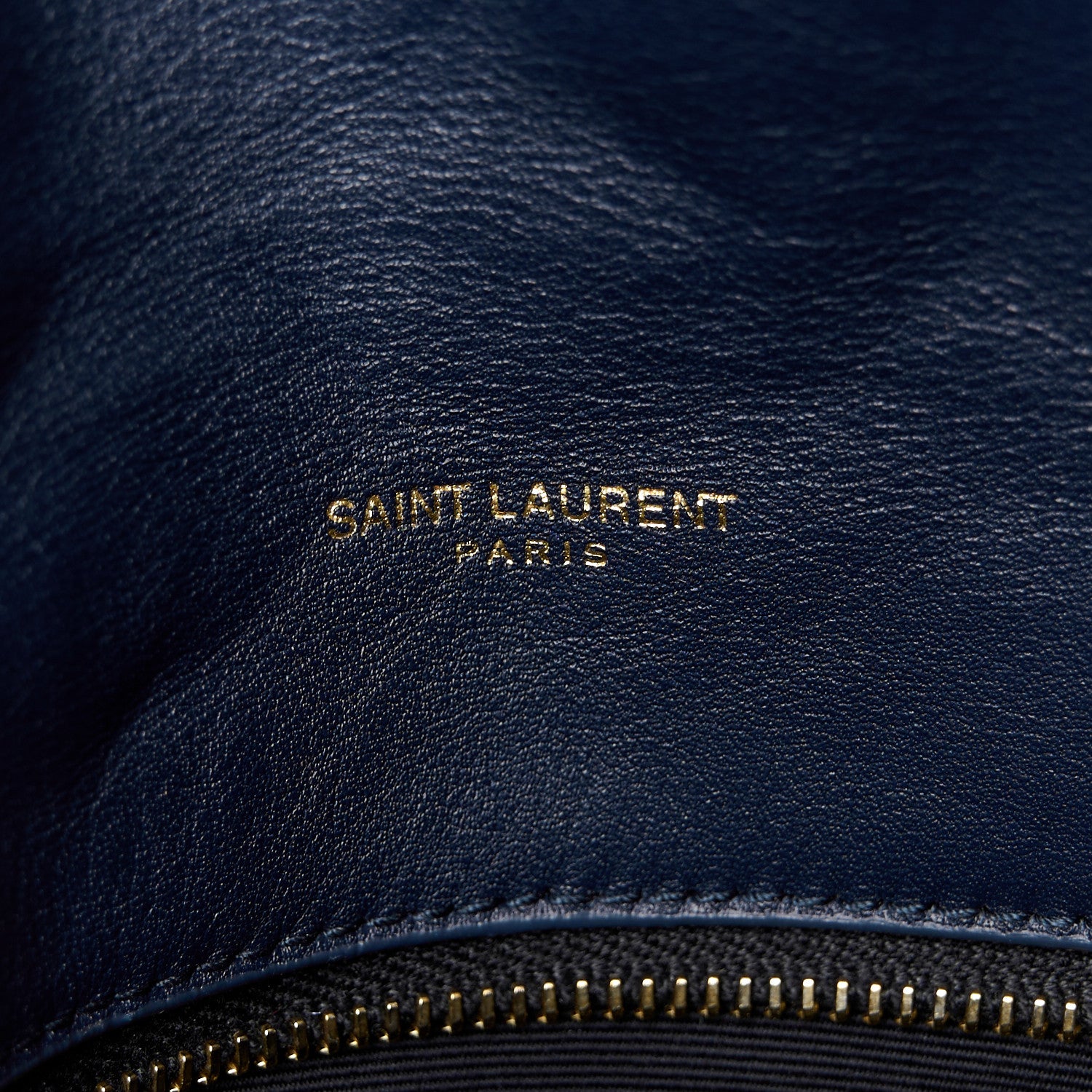 Saint Laurent Canvas Quilted Small Loulou Puffer Monogram Chain Satchel Marine 6 of 11