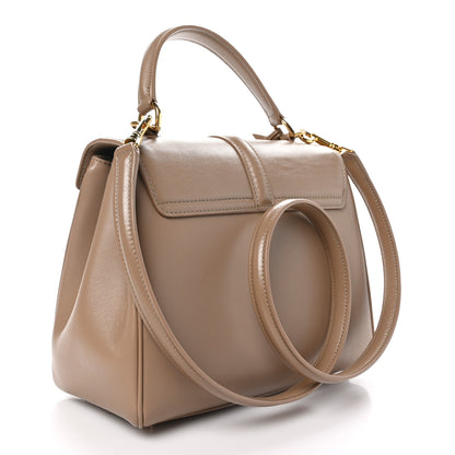 Celine Satinated Calfskin Small 16 Top Handle Bag Beige 3 of 10