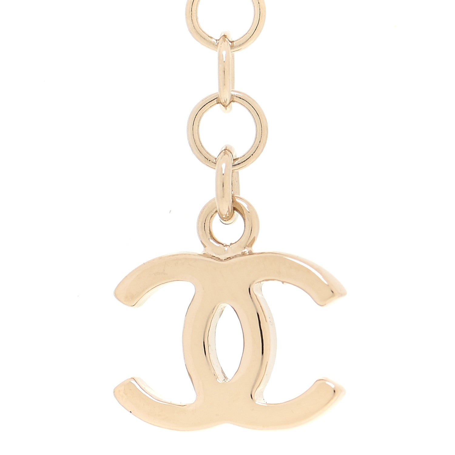 Chanel Metal CC Heart Coco In Love Drop Necklace Gold 6 of 6