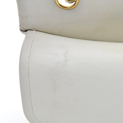 Chanel Lambskin Quilted Medium Double Flap White 17 of 21