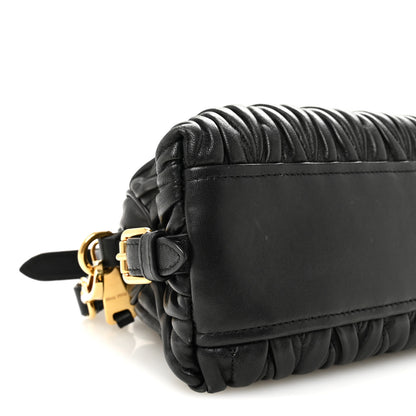 Miu Miu Nappa Matelasse Dome Crossbody Black 8 of 10