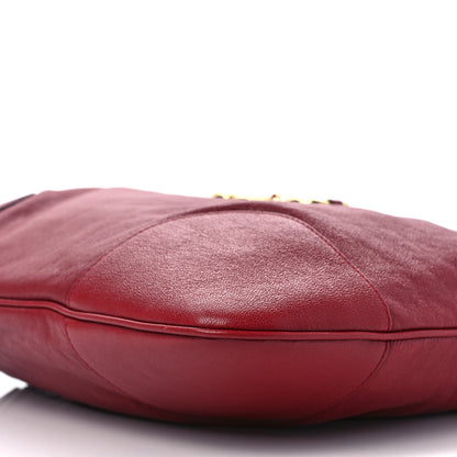 Gucci Sakai Be Green Calfskin Horsebit 1955 Cinch Top Messenger Bag New Cherry Red 9 of 11