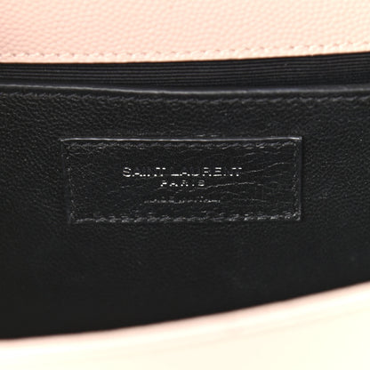 Saint Laurent Grain De Poudre Small Monogram Kate Satchel Marble Pink 6 of 11