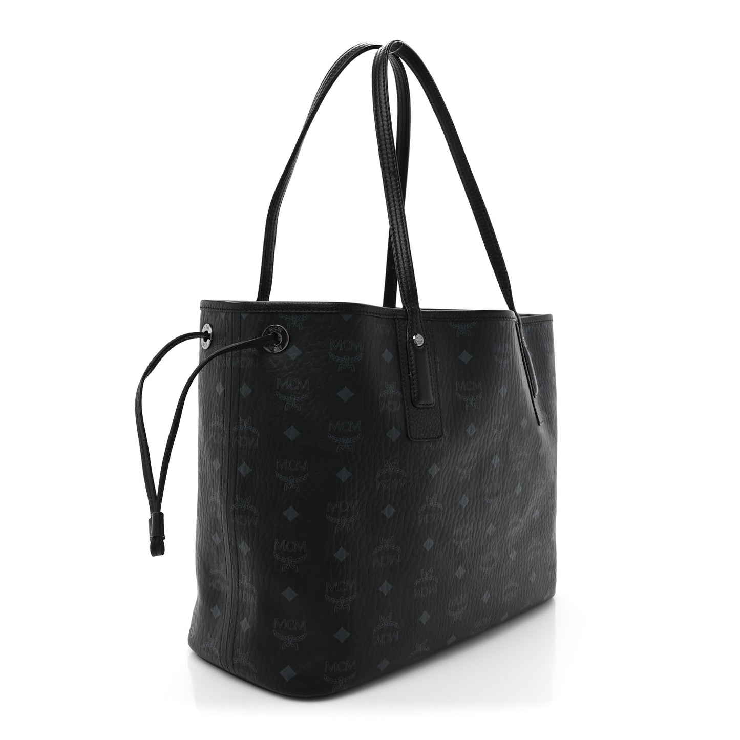 Visetos Medium Liz Reversible Shopper Tote Black