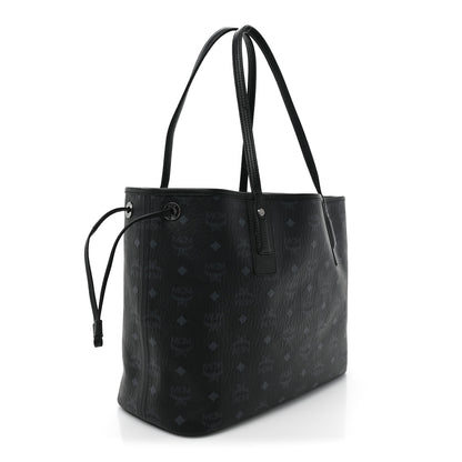 MCM Visetos Medium Liz Reversible Shopper Tote Black 5 of 16
