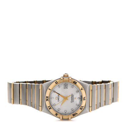 Omega Stainless Steel 18K Yellow Gold Diamond Mother of Pearl 27mm Constellation Automatic Watch 1282.75.00 2 of 4