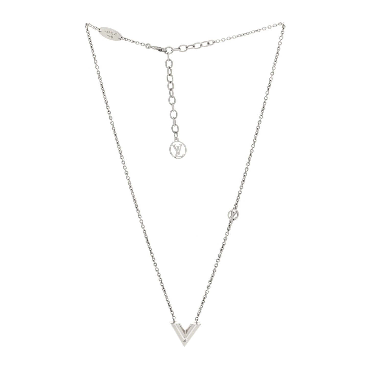 Metal Essential V Supple Necklace Silver