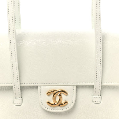 Chanel Shiny Caviar Mini Preppy Coco Shoulder Bag Light Blue 8 of 11