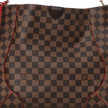 Louis Vuitton Damier Ebene Caissa Hobo Cherry 7 of 9