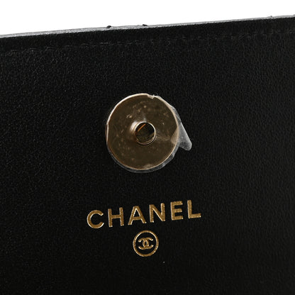 Chanel Calfskin Quilted Mini Maxi Pearls Wallet On Chain WOC Black 6 of 11