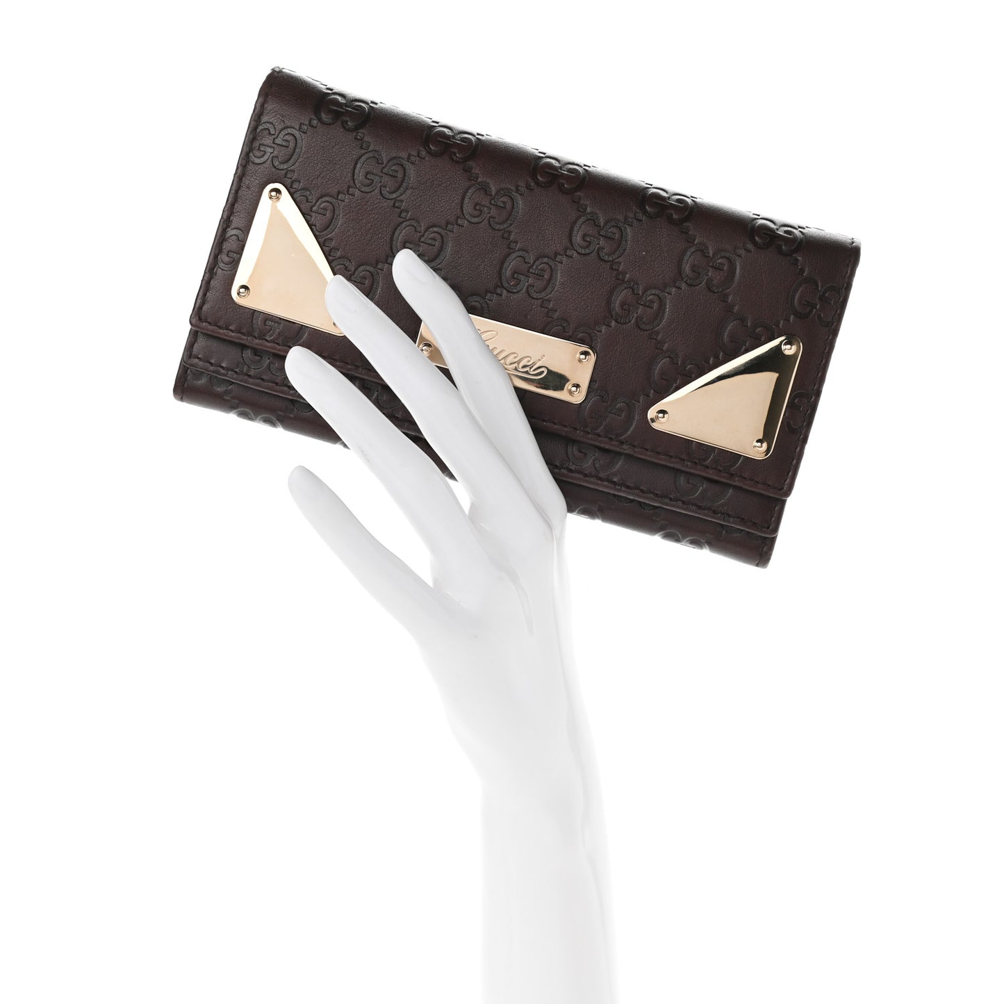 Guccissima Indy Continental Wallet Brown
