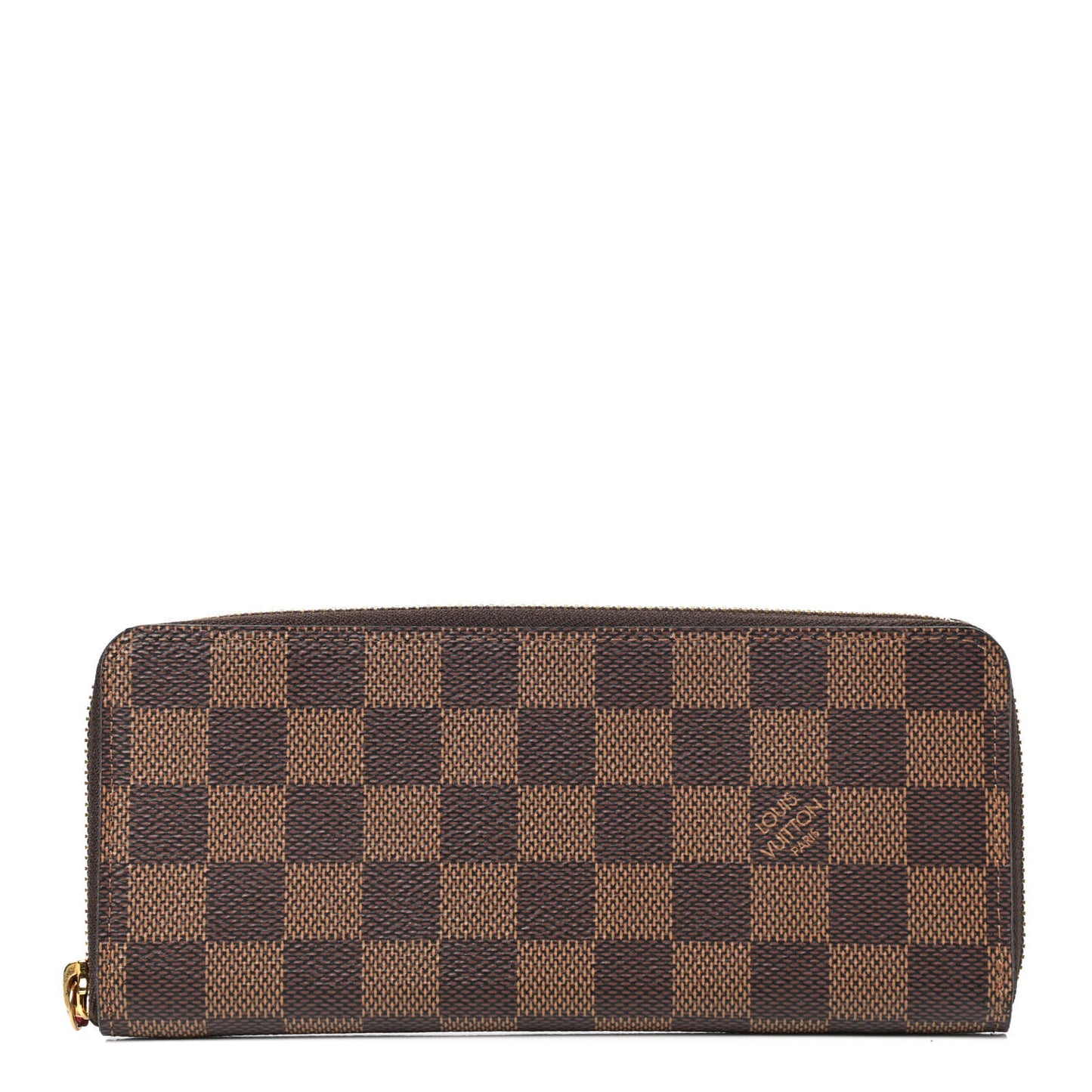 Damier Ebene Clemence Wallet Cherry