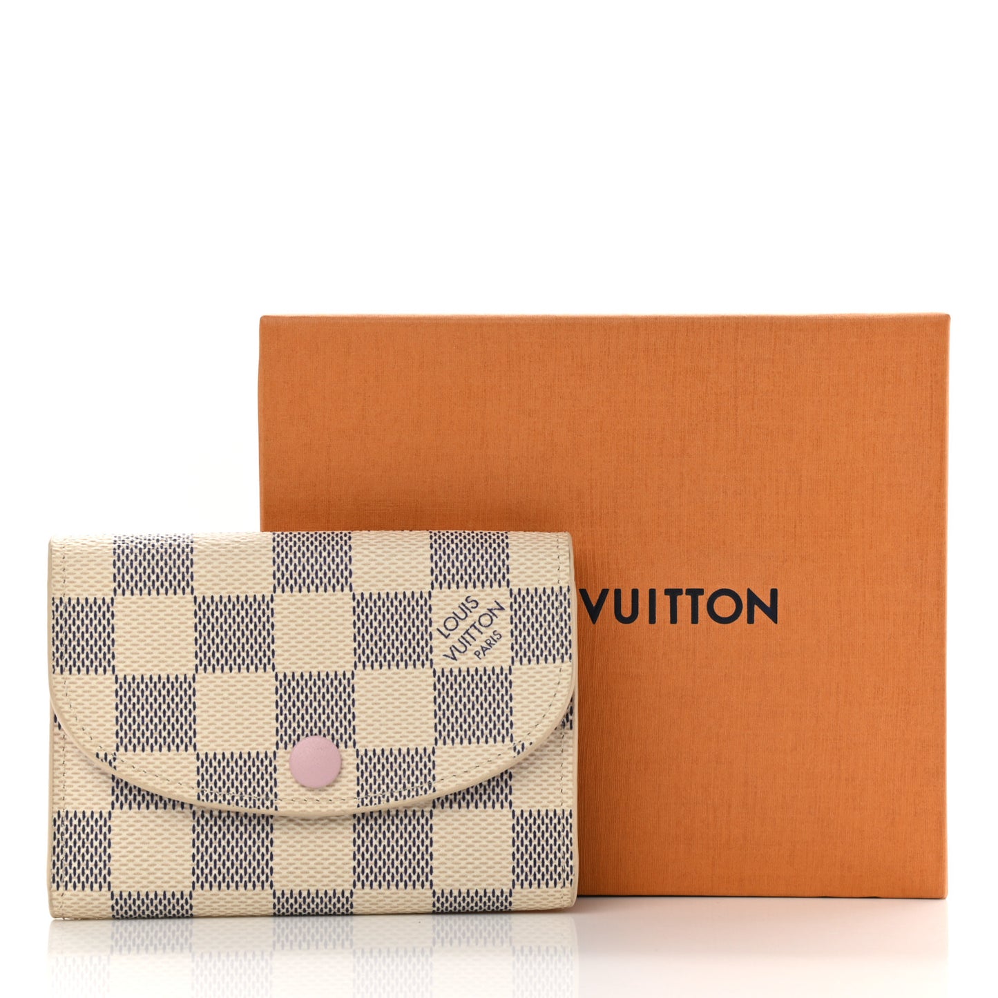 Damier Azur Rosalie Coin Purse Rose Ballerine
