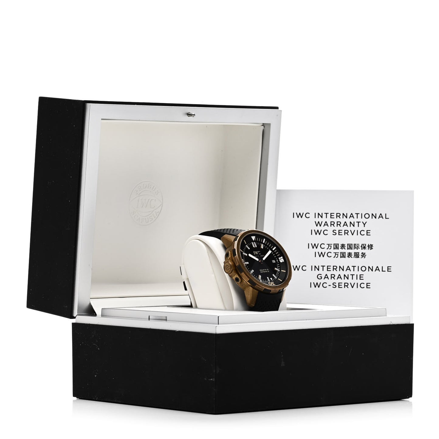 Bronze Rubber 44mm Aquatimer Automatic Watch Black IW341001