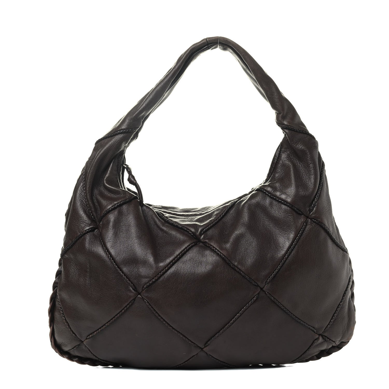 Bottega Veneta Nappa Quilted Medium Veneta Hobo Ebano 1 of 8