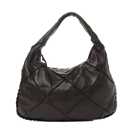 Bottega Veneta Nappa Quilted Medium Veneta Hobo Ebano 1 of 8