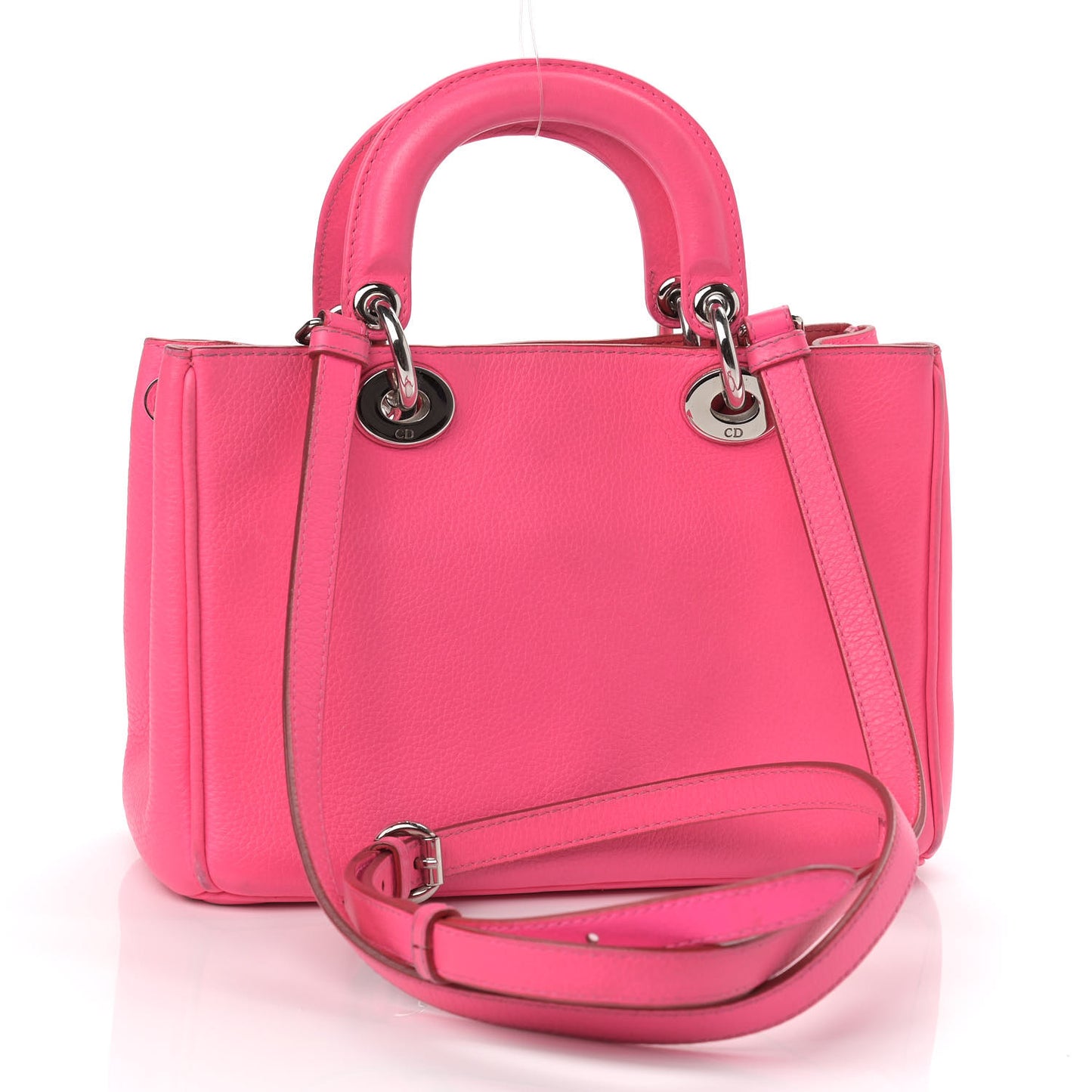 Calfskin Small Diorissimo Tote Pink