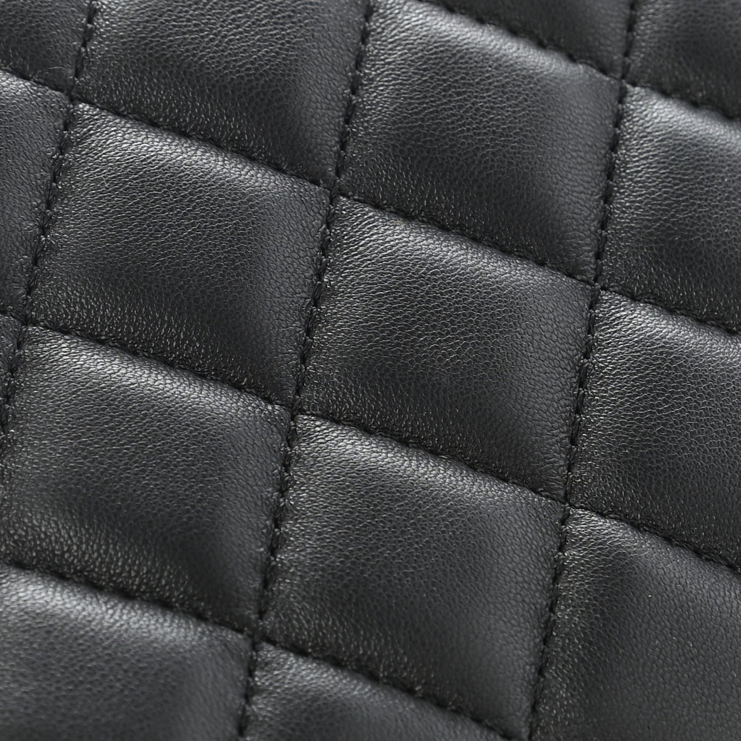 Lambskin Quilted Fold Up Again Clutch Black