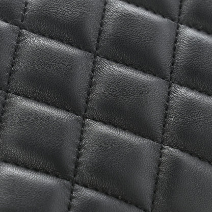 Chanel Lambskin Quilted Fold Up Again Clutch Black 11 of 11