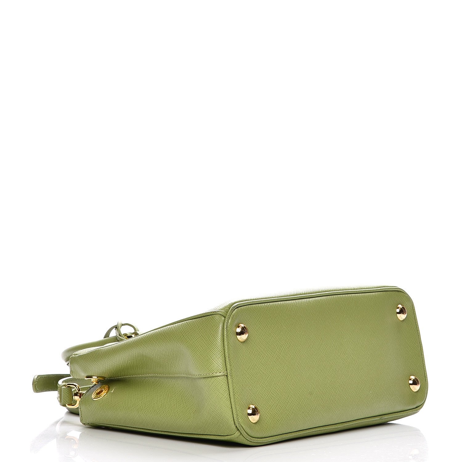 Prada Saffiano Lux Mini Galleria Double Zip Tote Prato 5 of 14