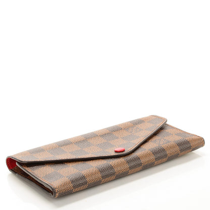 Louis Vuitton Damier Ebene Josephine Wallet Red 4 of 7