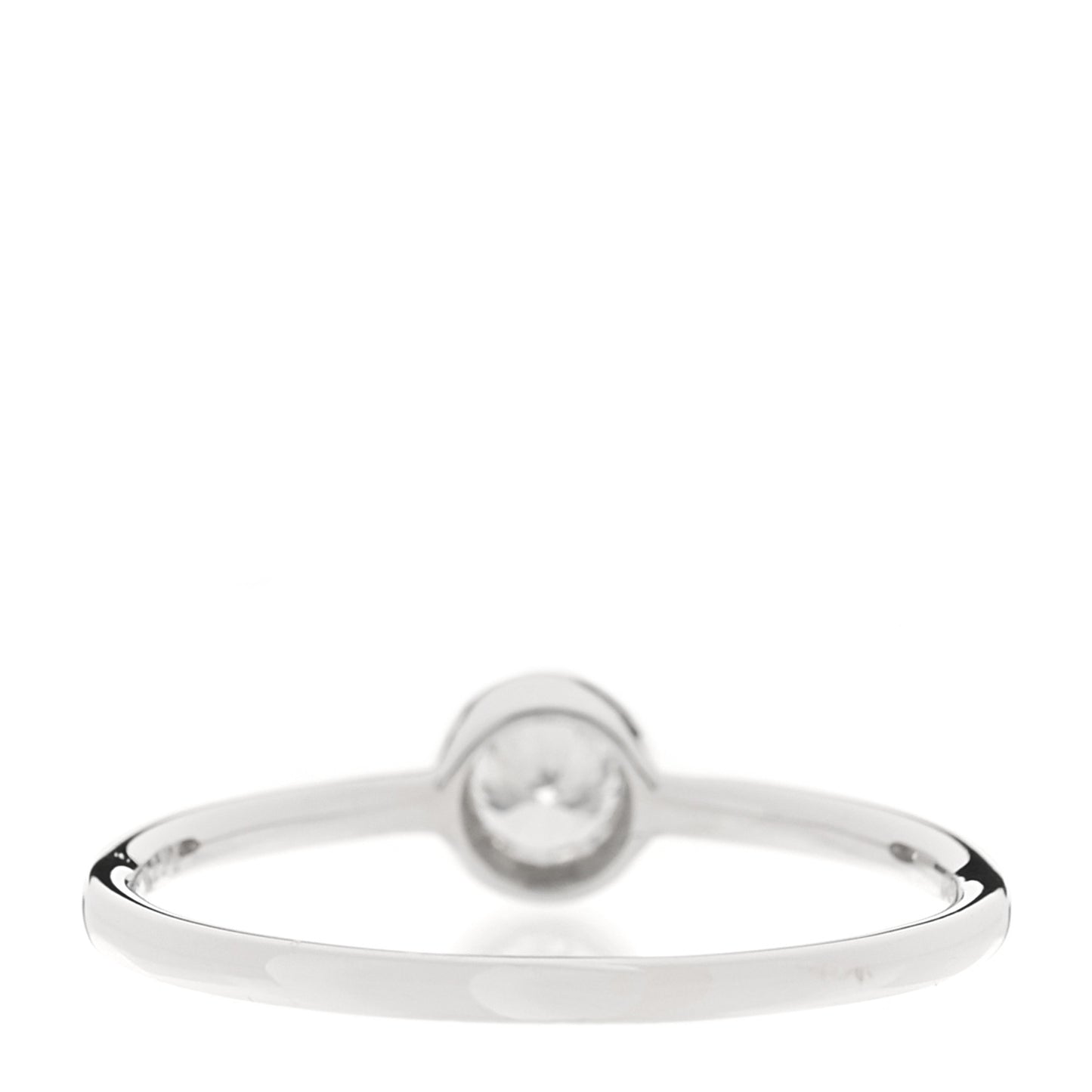 Platinum Diamond .23ctw Bezel Ring 53 6.25