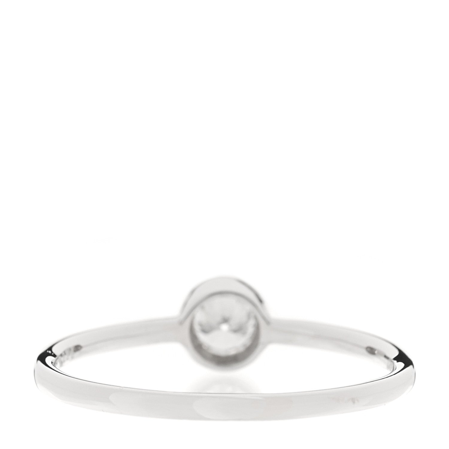 Parker & West by FASHIONPHILE Platinum Diamond .23ctw Bezel Ring 53 6.25 3 of 5