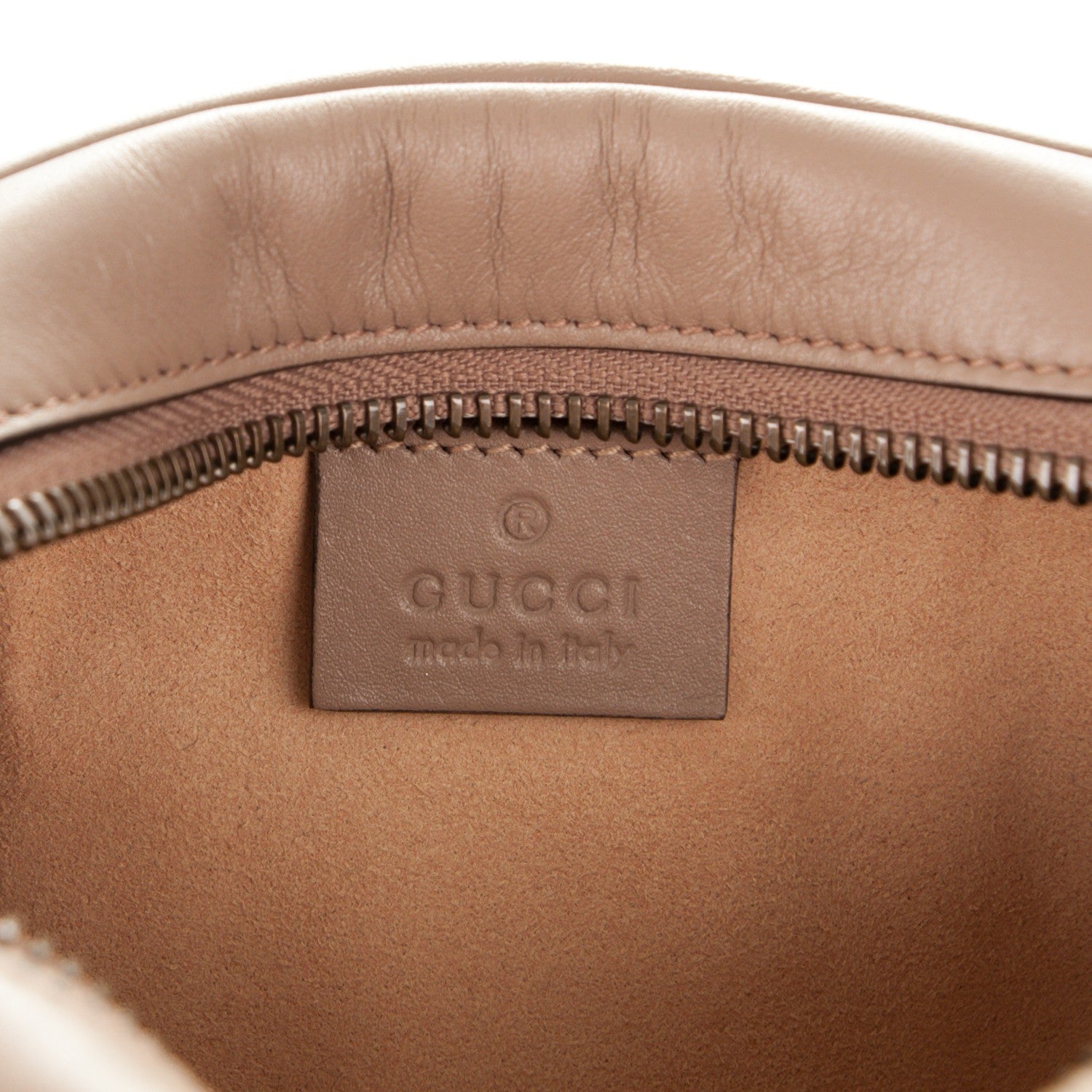Gucci Calfskin Matelasse Mini GG Marmont Wrist Wallet Porcelain Rose 6 of 7