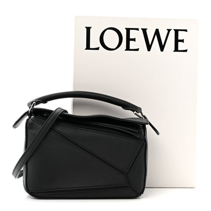 Loewe Calfskin Mini Puzzle Bag Black 10 of 10