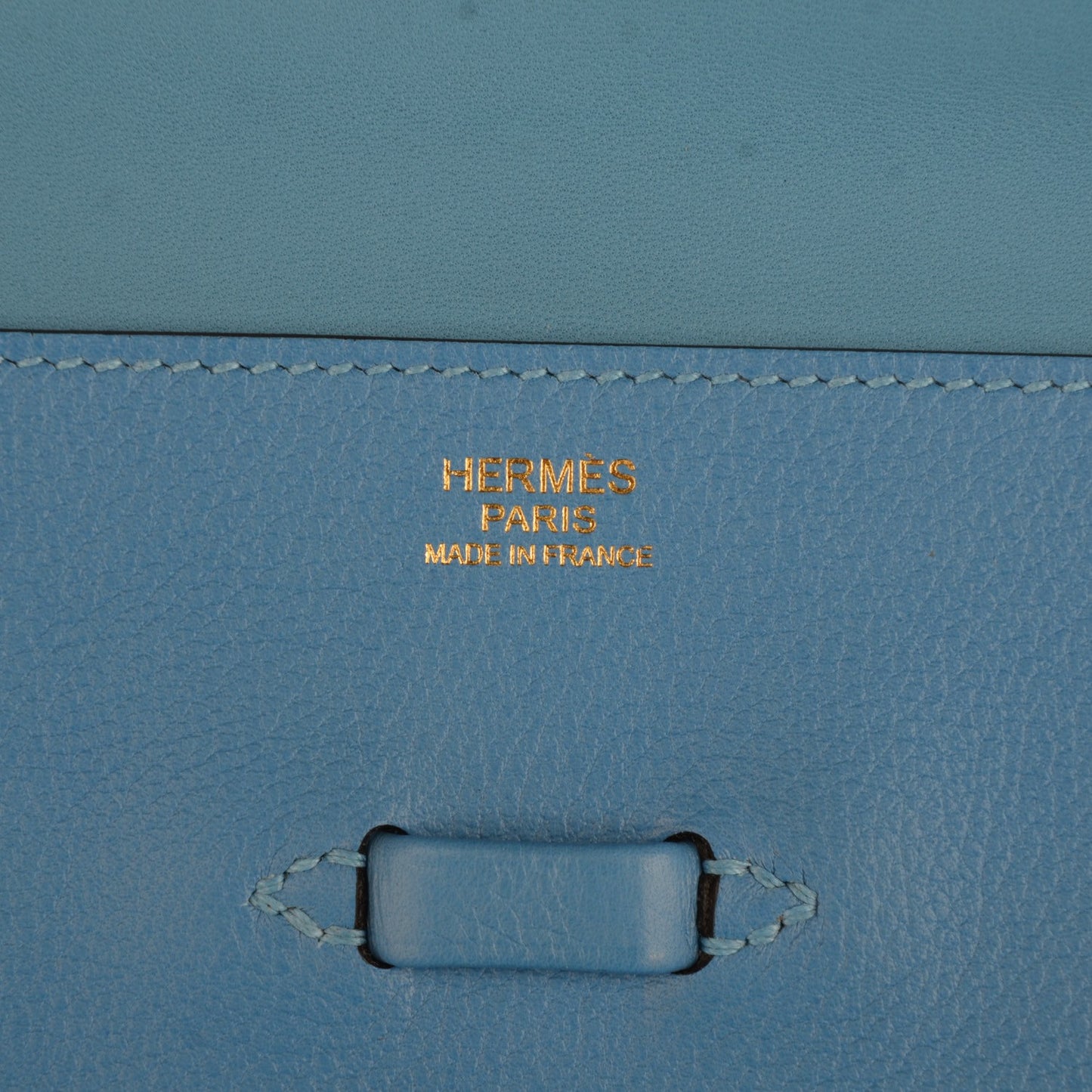 Veau Evercolor Pliplat Clutch Bleu Paradis