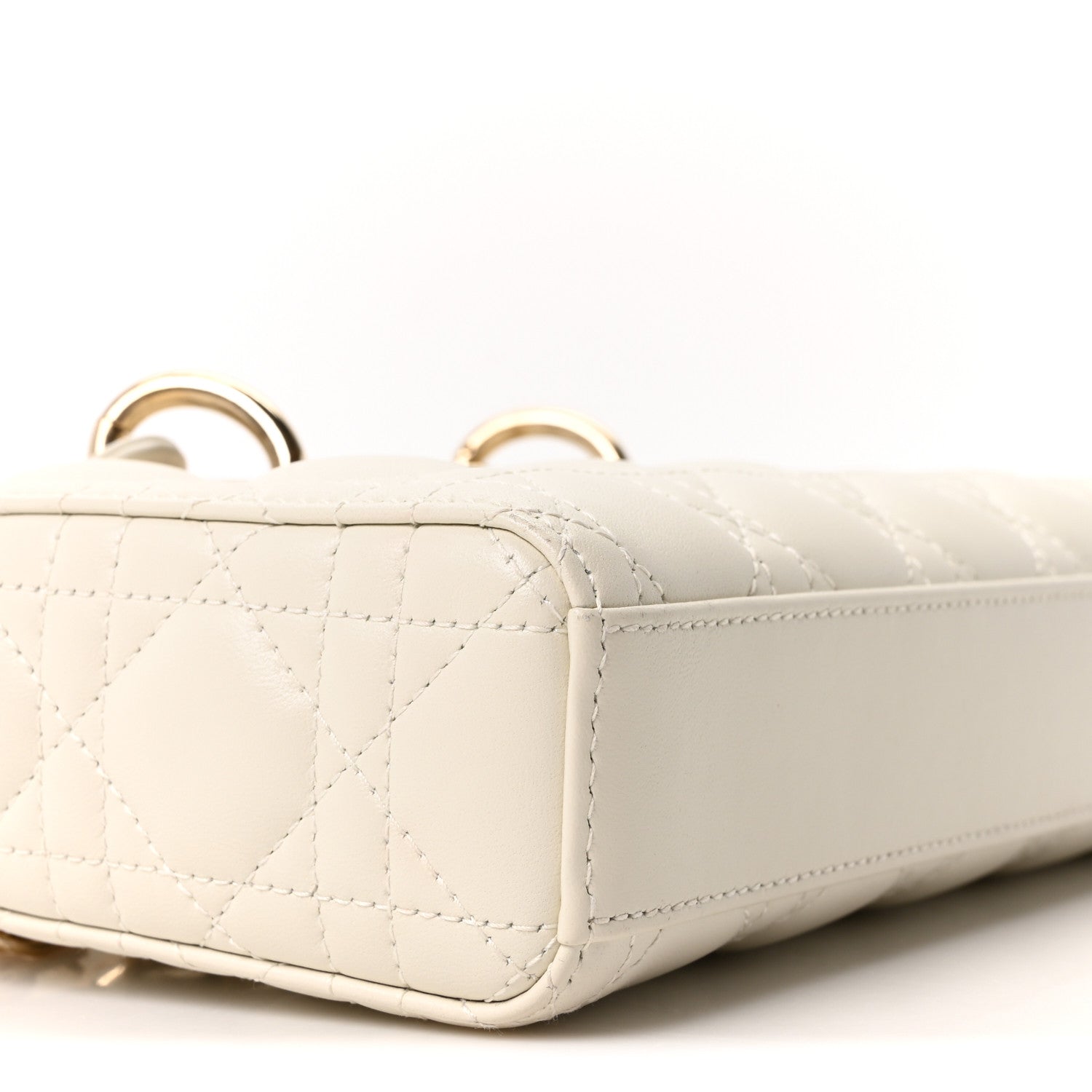 Christian Dior Lambskin Cannage Small Lady D-Joy Latte 9 of 11